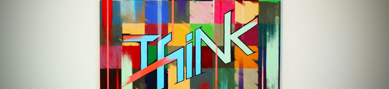 Shane Walters Oil on Canvas Painting 2014 Think Graffiti Painting