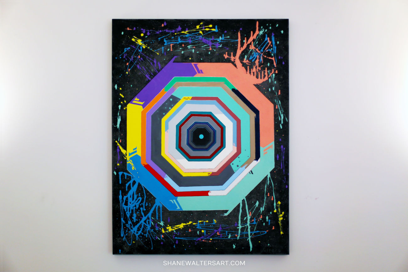 Shane Walters Art Color Wheel Painting 2014-10 0548