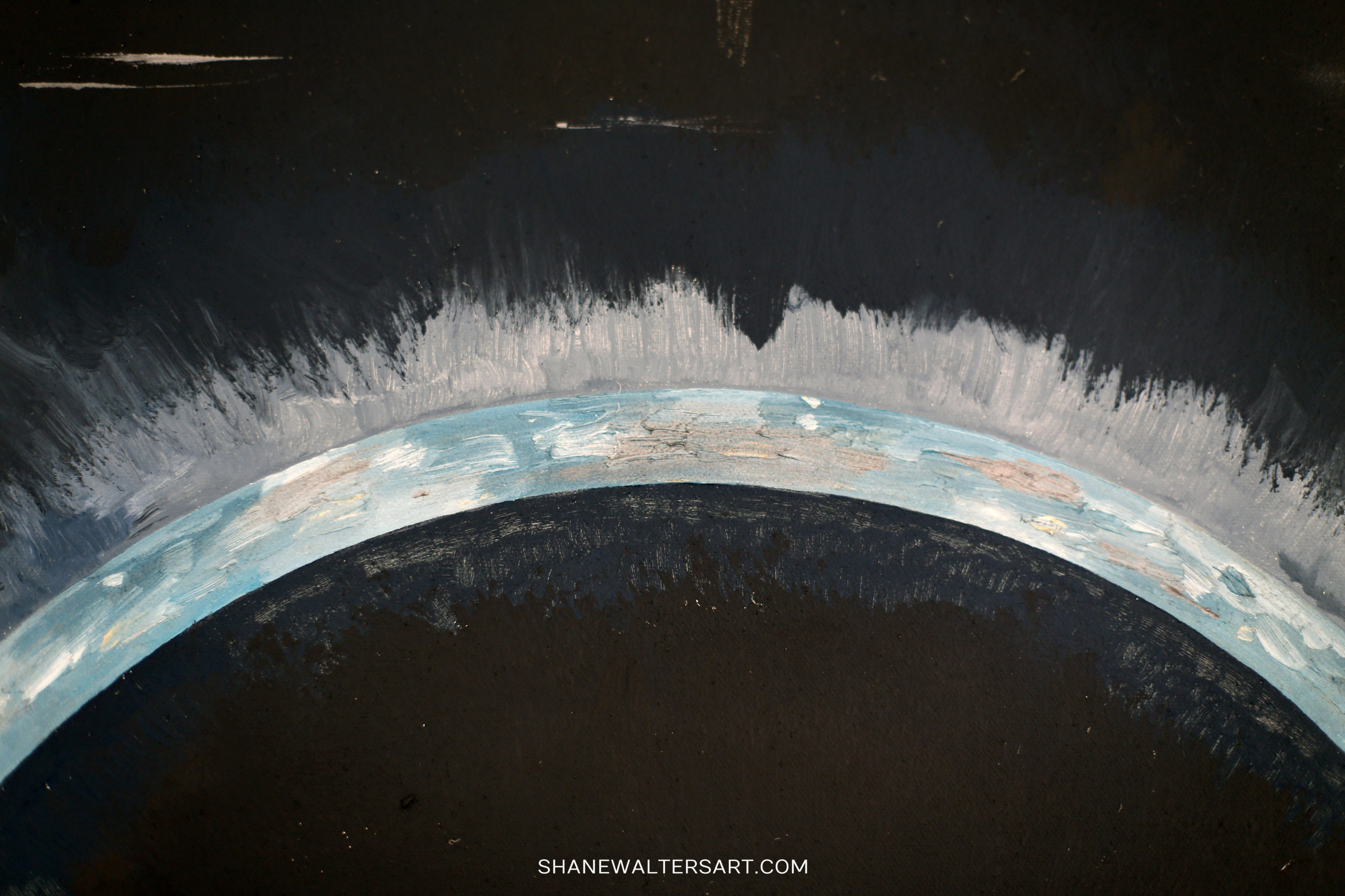 Shane Walters Art Planet Eclipse Painting 4119